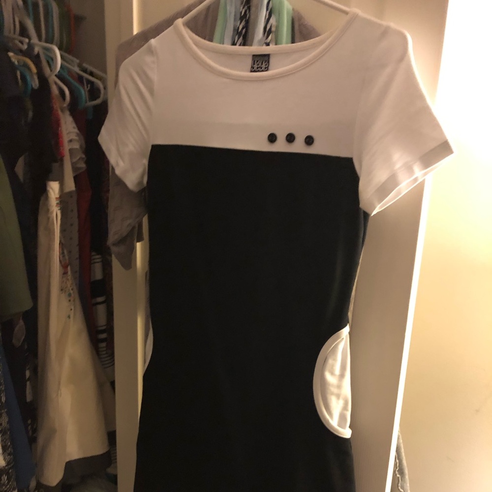 ModCloth Colorblock A-Line Dress Mademoiselle Yeye